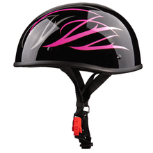 Load image into Gallery viewer, DOT Beanie Motorcycle Half Helmet Pink