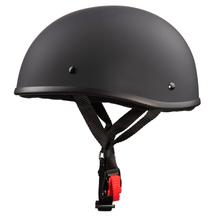Load image into Gallery viewer, DOT Beanie Motorcycle Half Helmet Matte Black
