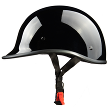 Load image into Gallery viewer, Polo Motorcycle Half Helmet - Gloss Black