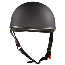 Load image into Gallery viewer, DOT Beanie Motorcycle Half Helmet Matte Black