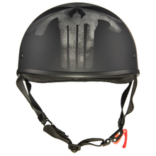 Load image into Gallery viewer, DOT Beanie Motorcycle Half Helmet Punisher