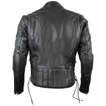 Load image into Gallery viewer, Cowhide Leather Fully Lined Racer Jacket