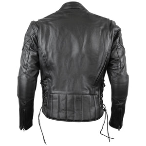 Cowhide Leather Fully Lined Racer Jacket