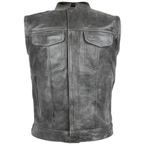 Grey Distressed Club Vest