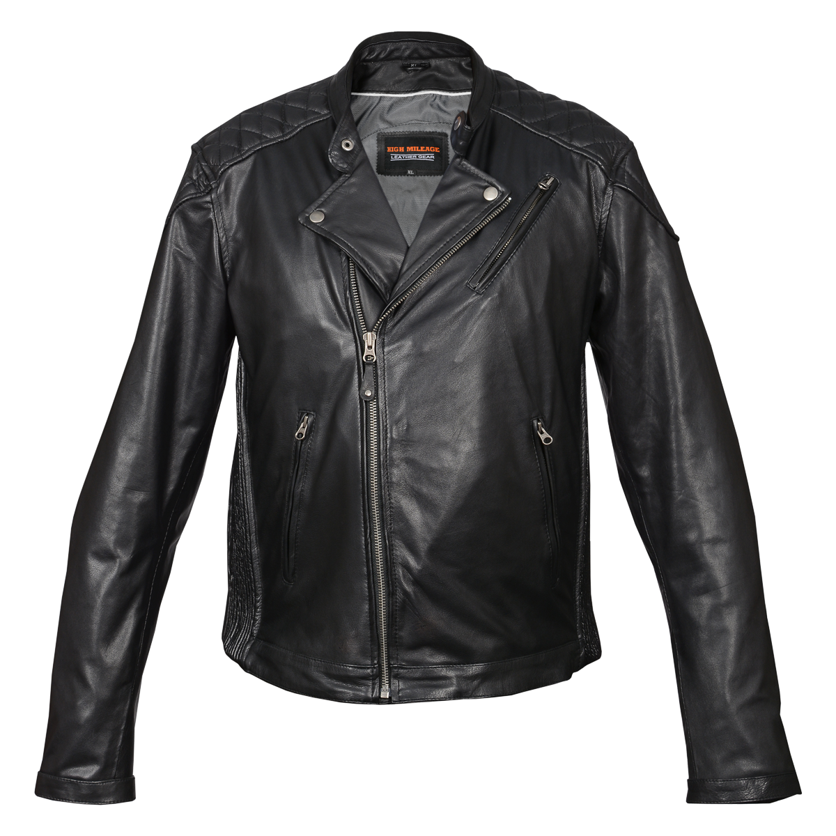 Diamond leather collection top motorcycle jacket