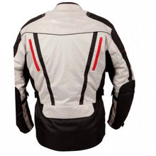 Load image into Gallery viewer, Mens White Textile Armored Jacket