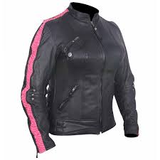 LADIES PREMIUM LEATHER JACKET WITH LEATHER SCRUNCH SIDES