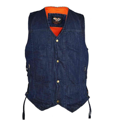 Blue Denim Bar Style Vest