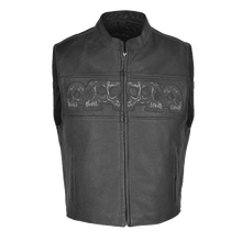 Load image into Gallery viewer, Club Style Vest with Skulls